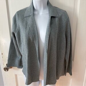 J. Jill Women's Gray Open Front Cardigan